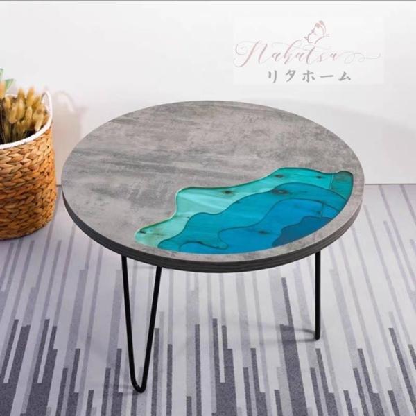 A37078 レジンテーブル 机 リバーテーブル 川の流れ ウッドリバー