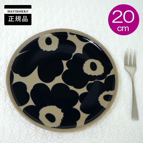marimekko（マリメッコ） プレート約20cm丸皿 UNIKKO（ウニッコ）/NAVY