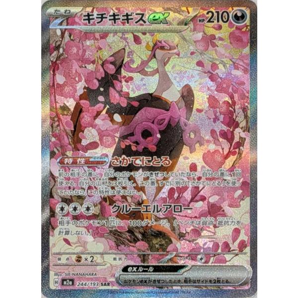 キチキギスex SAR [MEGAドリームex] M2a 244/193 傷有り ポケモン