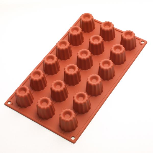 シリコマート シリコンフレックス SF033 スモール カヌレ 型 18個付