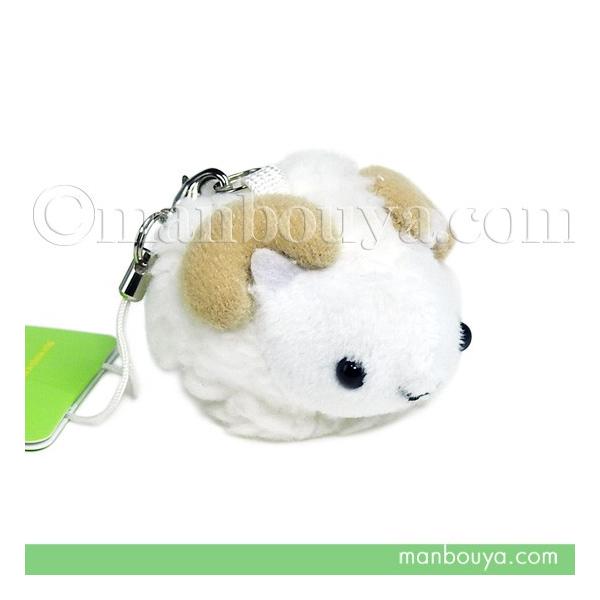 ひつじ ぬいぐるみ 動物 ムニュマム 携帯ストラップ ヒツジ 5cm メール