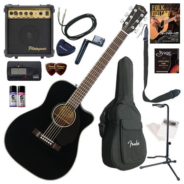 Fender（フェンダー） CC-60SCE/BLK エレアコ 初心者セット ぐに始め