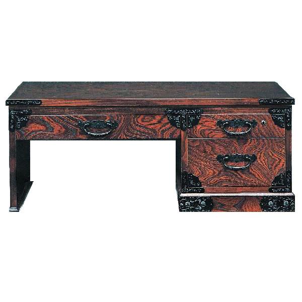 受注生産 民芸家具 和 和風 文机 卓上デスク 90cm幅 筑後民芸 88cm文机