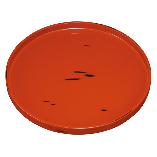 みよし漆器本舗 紀州塗り 尺1寸 根来塗 丸盆 お盆 トレー トレイ お