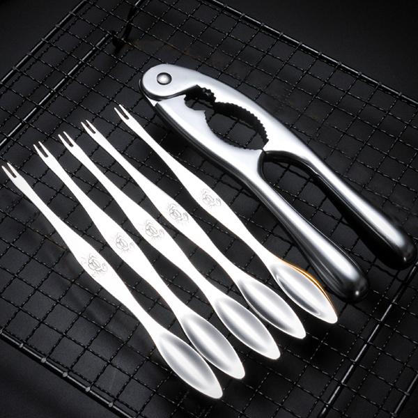 即納 カニフォークセット 6点セット カニスプーン カニフォーク