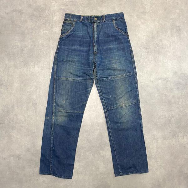 40's ATLAS DOUBLE KNEE WORK DENIM PANTS 40年代 アトラス ダブルニー