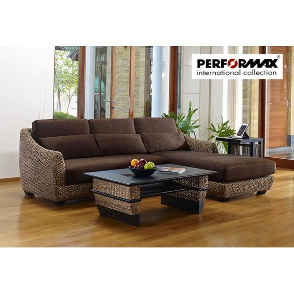 高品質 ウォーターヒヤシンス カウチ コーナーソファ 2P & デイベッド