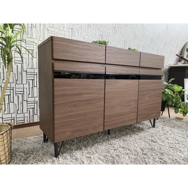 アウトレット サイドボード 120cm リビング収納 キャビネット ライダー