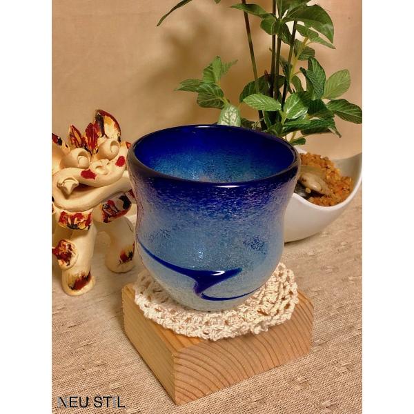 琉球ガラス グラス 稲嶺盛吉 ロックグラス 泡ガラス 母の日 父の日