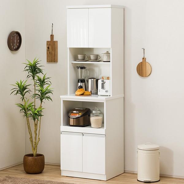 ニトリ（NITORI） 幅60cm キッチンボード(レジューム 60TF-H WH/60TH