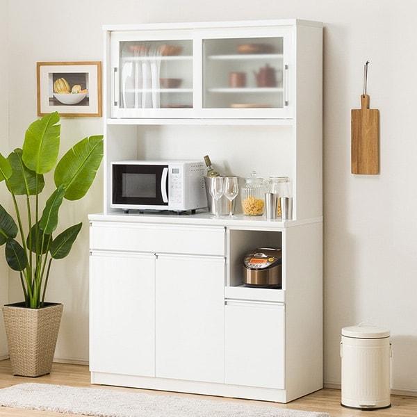 ニトリ（NITORI） 幅120cm キッチンボード( レジューム120-2TG-S WH