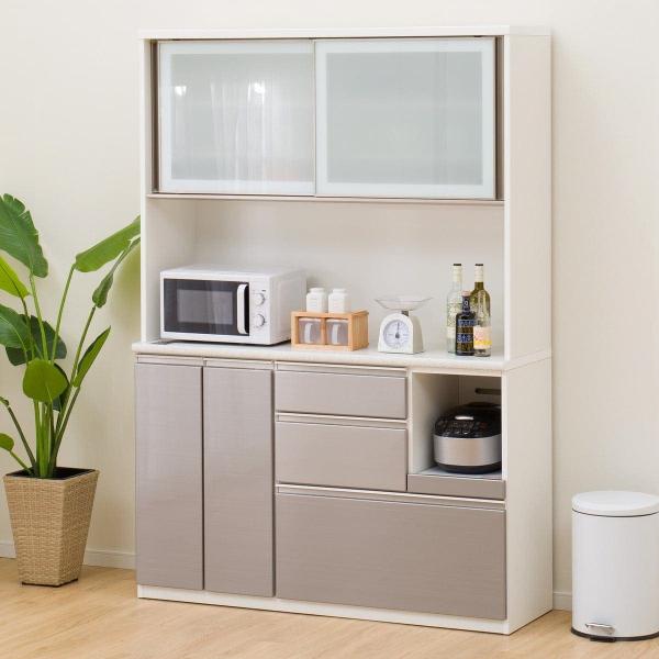 ニトリ（NITORI） 幅140cm キッチンボード(アルミナ2 140KB SI) ニトリ