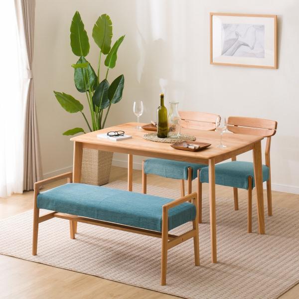 ニトリ（NITORI） 幅120 ダイニングテーブル4点セット（DTアルナス