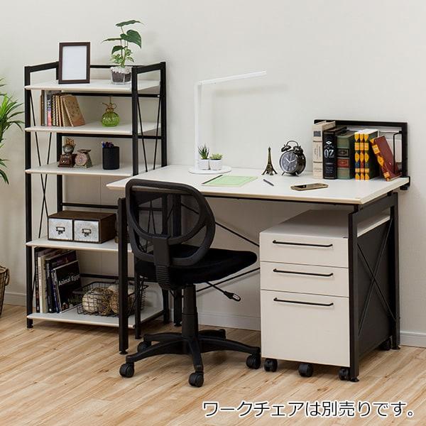 ニトリ（NITORI） 幅120cm デスクワゴンシェルフセット(サーヤ
