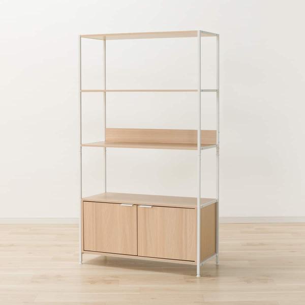 ニトリ（NITORI） フリーシェルフ扉ユニット付き(CW752 1584 NA/WH