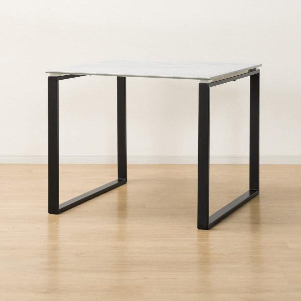 ニトリ（NITORI） セラミックダイニングテーブル(セーラル90/90 WH/BK