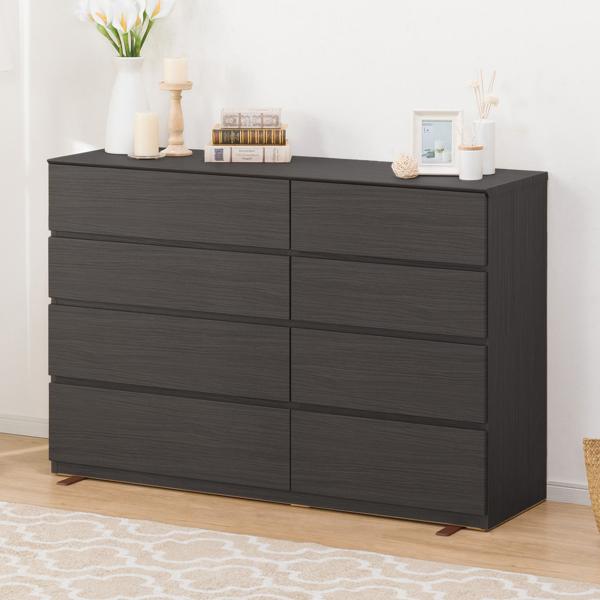 ニトリ（NITORI） ローチェスト(クエス 140-4LC BK) ニトリ期間限定：4