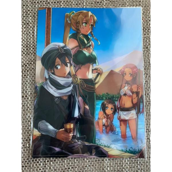 ☆ ソードアートオンライン abec クリアファイル 1枚 キリト サチ