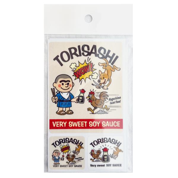 TORISASHI」 鶏刺 とりさし 鹿児島 オリジナル ステッカー シール お