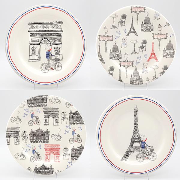 GIEN ジアン サ・セ・パリ プレート16.5cm 4枚セット 1826B4BX : 創美