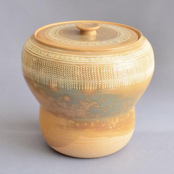 水指 茶道具 駕洛窯 御本三島箪瓢水指 : 茶道具専門店 (有)菊池商店