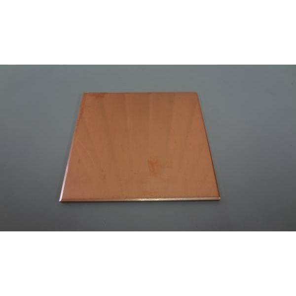 タフピッチ銅板 C1100 板厚1mm 100mmx100mm 生地 : サンエイ