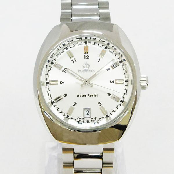 MARSHAL（マーシャル） シルバー デイト 腕時計 メンズ クオーツ