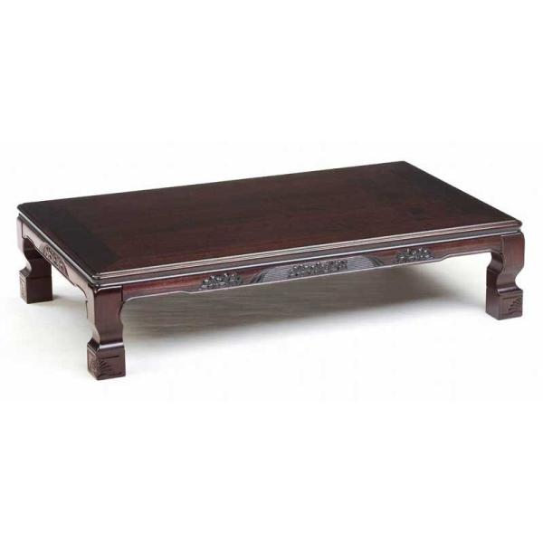 ローテーブル 座卓 純和風座卓120 紫檀 したん色 葵 あおい : さぬきや