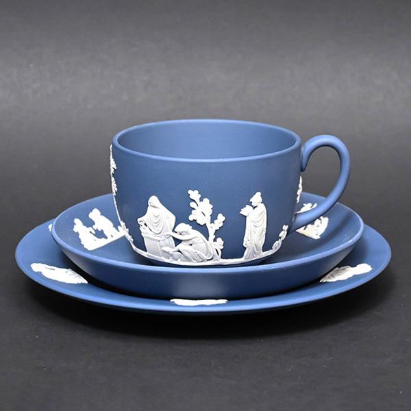 WEDGWOOD（ウェッジウッド） ジャスパー（ポートランドブルー） トリオ