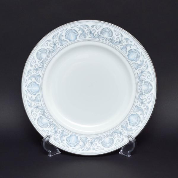 WEDGWOOD（ウェッジウッド） ドルフィン（ホワイト） 27cmプレート ※銀