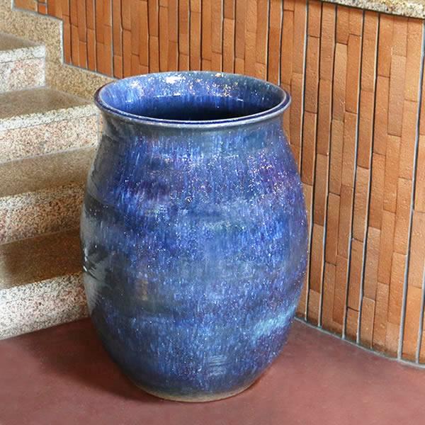 大壺 傘立て 花入れ 陶器 大型 おしゃれ 信楽焼 傘入れ 花瓶 玄関 新築