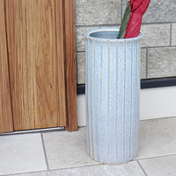 傘立て 陶器 おしゃれ 信楽焼 かさたて 和風 傘入れ モダン 白 玄関