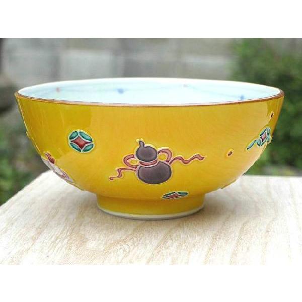 京焼 清水焼 黄交趾宝尽しご飯茶碗 小 : 松韻堂 Yahoo!店 - 通販