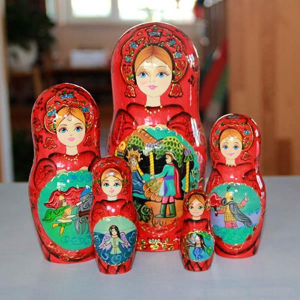 マトリョーシカ ロシア 人形 民芸品 土産物 手作り人形 手描き