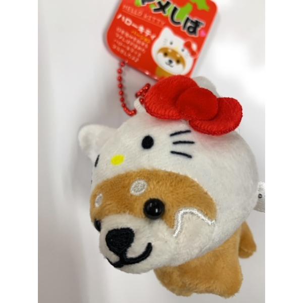 サンリオ×マメしば 旅するマメしば ハローキティ マスコットぬいぐるみ