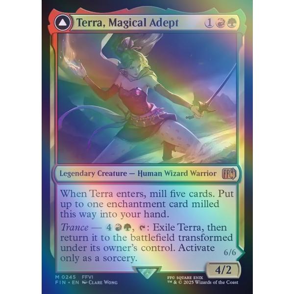 FFTCG ティナ フルアートfoil MTG FF 魔導戦士、ティナ foil 英語版 MTG FF