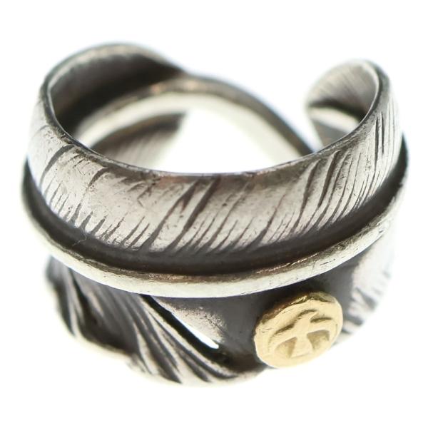 goro's（ゴローズ） 【オールド】メタル付きフェザーリング シルバー