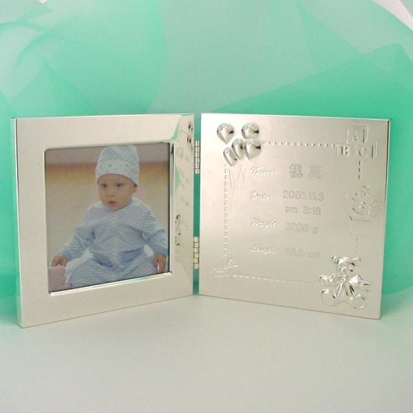 銀仕上バースレコードフレーム ダブル型 : シルバーオオノヤフー店