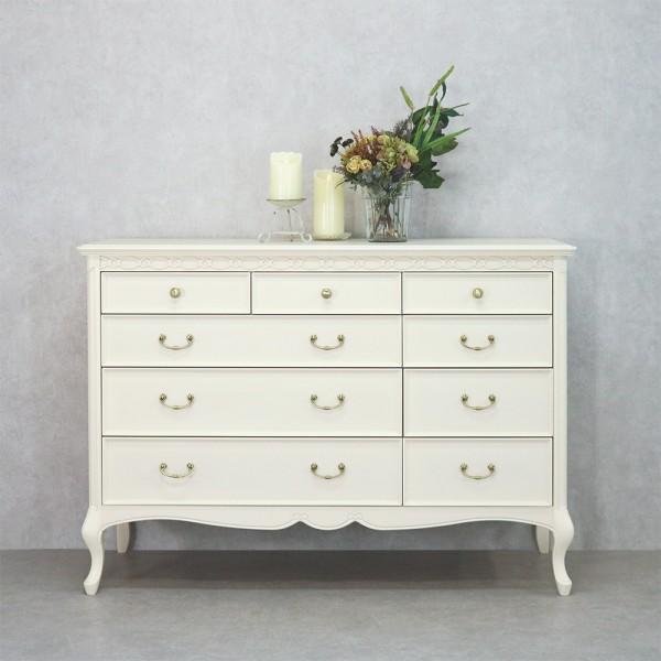 ワイドチェスト チェスト 120 引き出し収納 リビングチェスト 収納家具