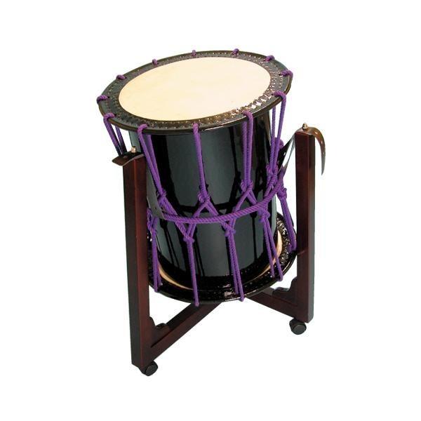 かつぎ桶胴太鼓1．6尺（紫紐） 三柱台座セット : 諏訪工芸 - 通販