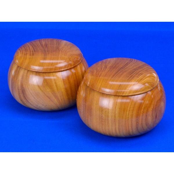 囲碁 木製碁笥 欅 超特大 ※蛤碁石40号まで収納可能【囲碁将棋専門店の