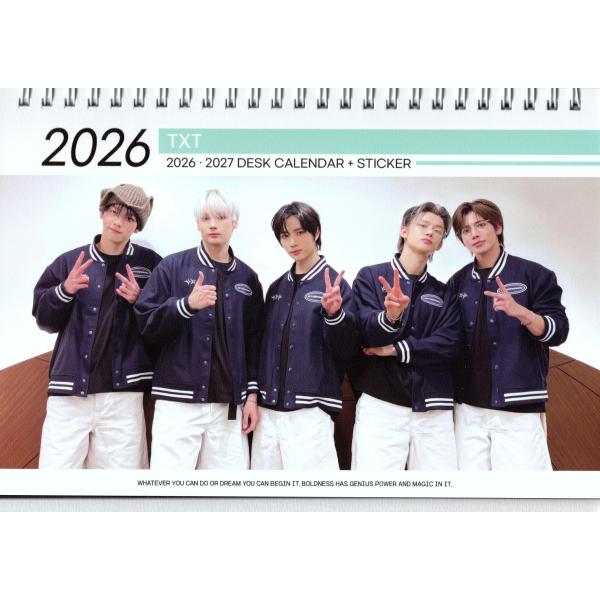 TXT グッズ 卓上 カレンダー (写真集 カレンダー) 2026~2027年 (2年分