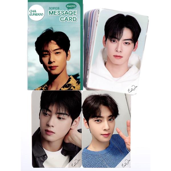 チャウヌ グッズ フォトメッセージカード （ブックマーク、タグ) 30枚