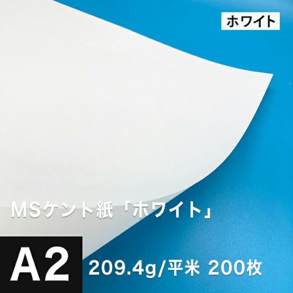 ケント紙 a2 MSケント紙 ホワイト 209.4g/平米 A2サイズ：200枚 画用紙