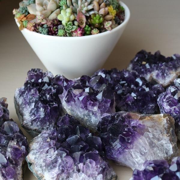 アメジスト クラスター S 約50g〜約70g 原石 水晶 紫水晶 天然石