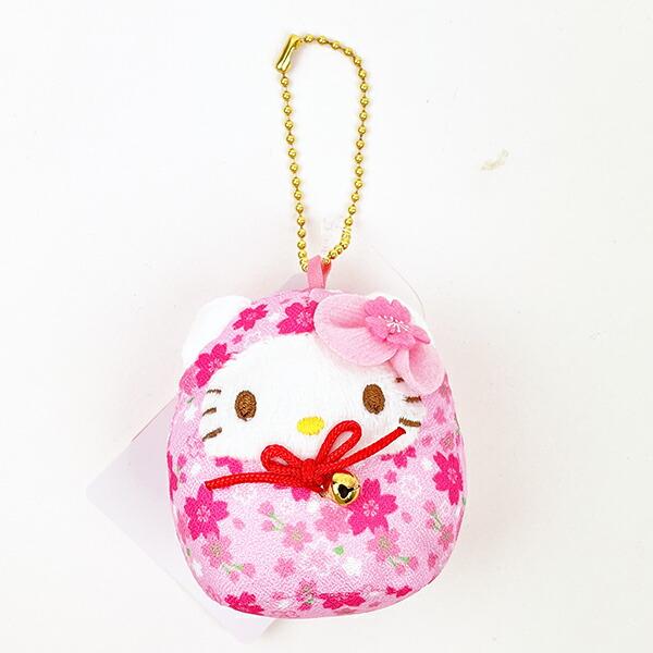サンリオ ハローキティ 桜だるま マスコット ピンク ぬいぐるみ