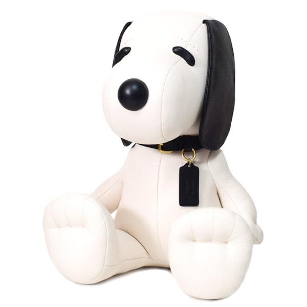 COACH（コーチ） ぬいぐるみ スヌーピー ぺブルレザー コラボ