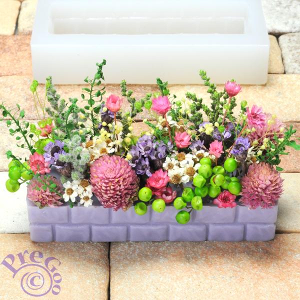 アロマ ワックス サシェ 用 シリコンモールド 置き型 花レンガ アロマ