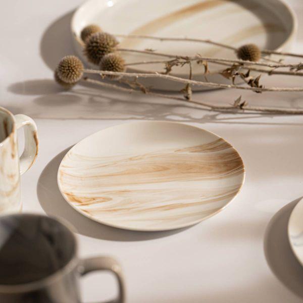 美濃焼 箱入りギフト東峰窯 Luca (ルカ) 16cmプレートSS オーブ