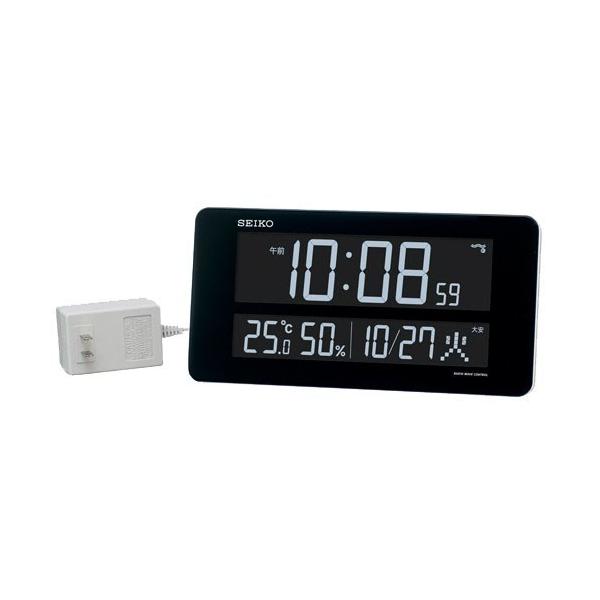 SEIKO（セイコー） 電波時計 壁掛け時計 置き兼用 DL208W LED カラフル